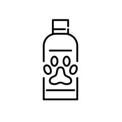 Pet shampoo cleaner icon. Pixel perfect, editable stroke