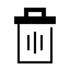 Icon Trash With Style Glyph