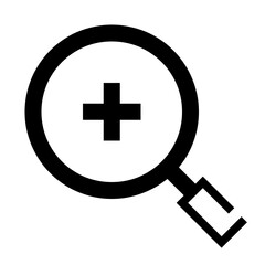 Icon Zoom In With Style Glyph