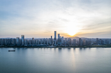 Fototapeta premium China Hunan Financial Center Buildings Skyline