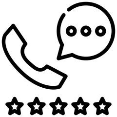 feedback review customer support services mind icon simple line