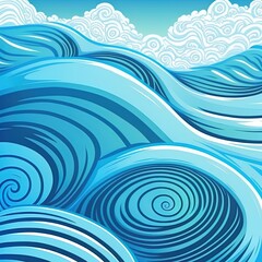 Wave Fluid Background