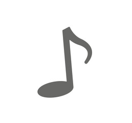 Musical note icon for sheet music.