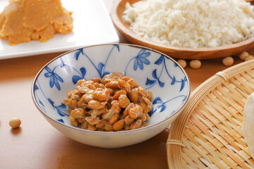 納豆とたくさんの大豆製品