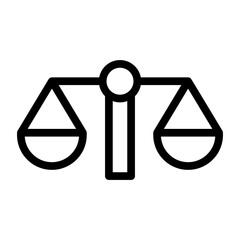 compare line icon illustration vector graphic