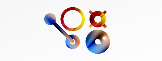 Circle composition abstract background. Trendy techno business template for wallpaper, banner, background or landing