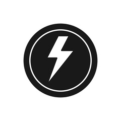 power and energy icon, flat icon vector design use for websites and apps.