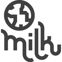 world milk day icon bold lineart style