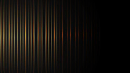 Luxury abstract background with golden lines on black, modern black backdrop concept 3d style. modern template deluxe design.