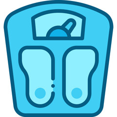 weight scale two tone icon