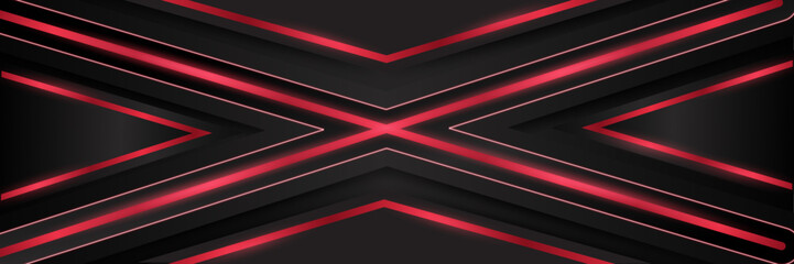 Fototapeta premium Background with black and red parts for comparison. Halftone dots on two color background, minimal pattern. Vector illustration, EPS10