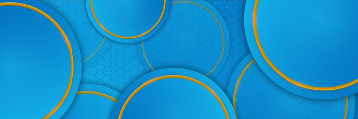 Background with blue and yellow parts for comparison. Halftone dots on two color background, minimal pattern. Vector illustration, EPS10