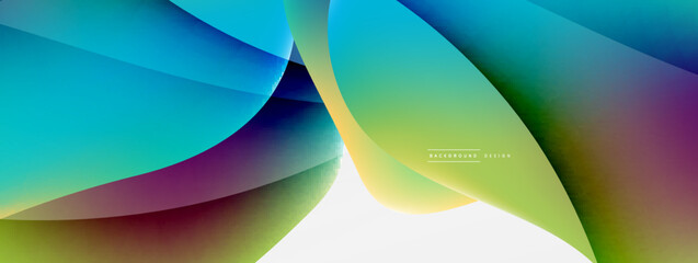 Fluid color abstract background. Liquid gradients, wave pattern. Trendy techno business template for wallpaper, banner, background or landing