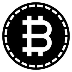 bitcoin glyph icon