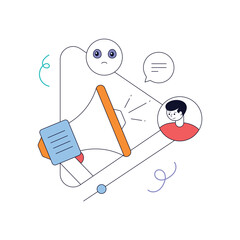 Online podcast flat animated design, premium download 