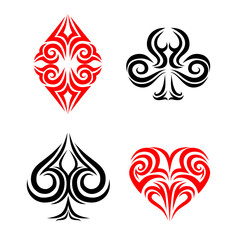 Fototapeta na wymiar Illustration graphic vector of Poker card element Playing card cassino gambling