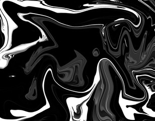 Abstract watercolor white and black background swaying like water. With copy space.