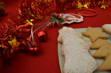 beautiful handmade cookies for Christmas celebration