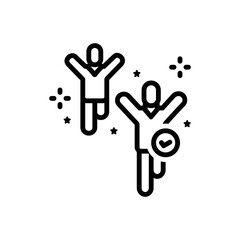 Black line icon for finest