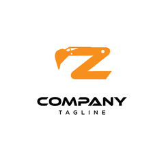 Z Letter excavator Vector logo icon vector Template