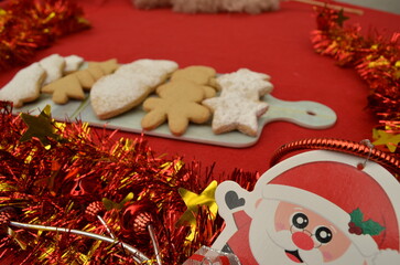 beautiful handmade cookies for Christmas celebration