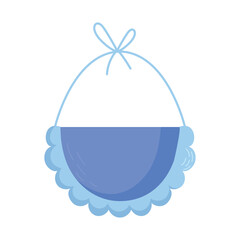 blue bib icon