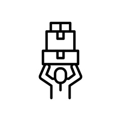 Fototapeta premium Black line icon for possible