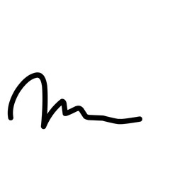 Signature fake handdrawn