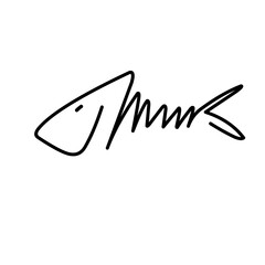 Signature fake handdrawn