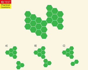 Find the Missing Piece. Shape completion questions, Find next shape