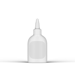 Pump Plastic Bottle 3D Rendering