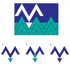 Find the Missing Piece. Shape completion questions, Find next shape