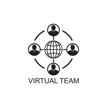 Virtual Team Icon , Business Icon