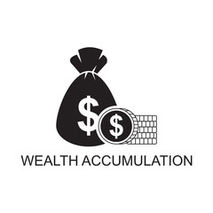 wealth accumulation icon , business icon