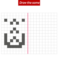 Visual intelligence questions IQ TEST. Draw the same