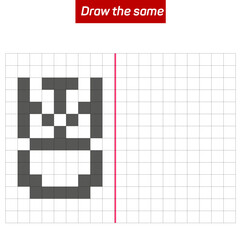 Visual intelligence questions IQ TEST. Draw the same