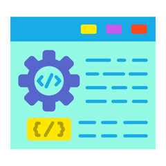 Web Development Flat Icon