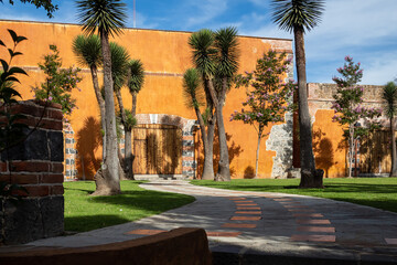 Fototapeta premium Chautla, Puebla, México, Willow castle