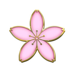 sakura cherry blossom enamel pin ornament