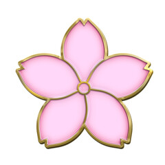 sakura cherry blossom enamel pin ornament