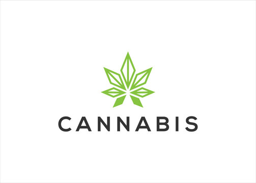 Cannabis logo inspiration vector illustration