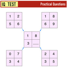 Shape completion questions, Find the next shape