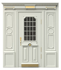 Entrance classic doors for the house