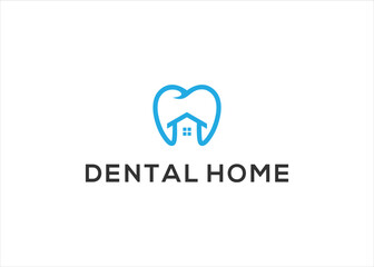dental home logo design vector illustration