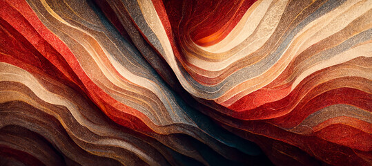 Vibrant red gold colors abstract wallpaper design