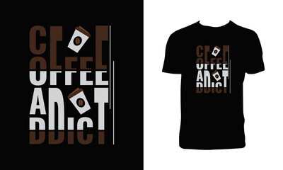 Coffee T Shirt And Apparel Design. 