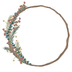 Boho Floral Wreath