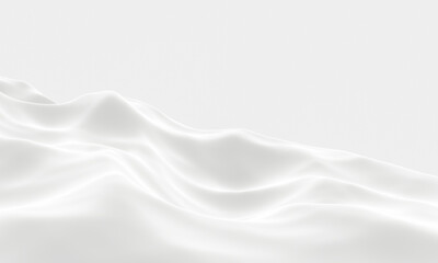 Obraz premium 3D white snowy mountain.