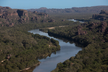 Kakadu National Park, Northern Territory, Australia. Aerial view of Arnham land and the east alligator river. © Grantat
