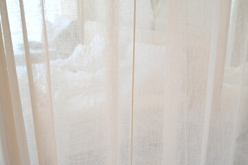 curtain in the room, interior design